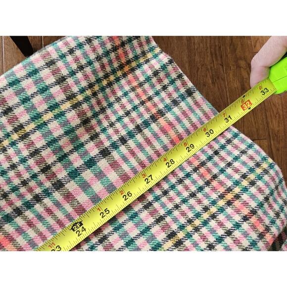 ANTHROPOLOGIE x AVEC LES FILLES Relaxed Plaid Wool Blend Blazer XL Patches - Picture 12 of 12